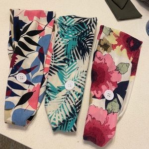 Headbands with buttons